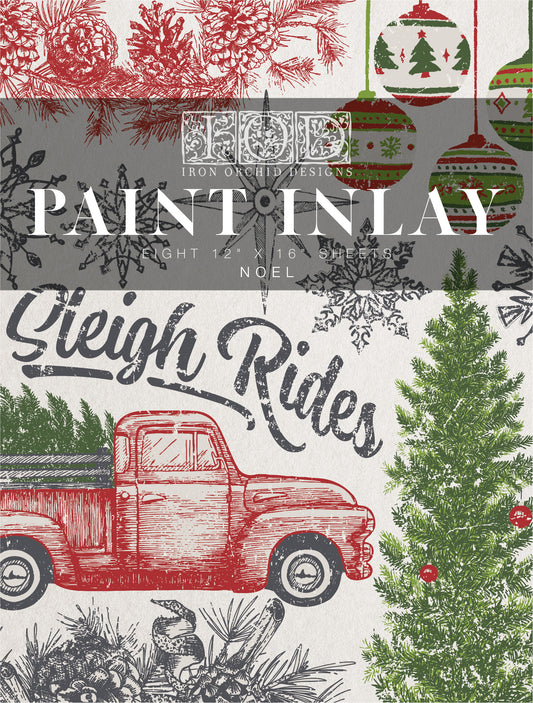 IOD Noel Paint Inlay by Iron Orchid Designs